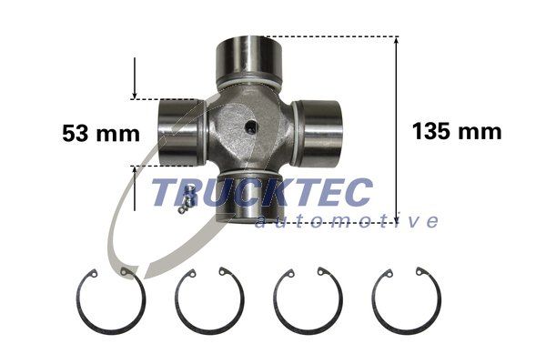 TRUCKTEC AUTOMOTIVE Шарнир, продольный вал 01.34.013